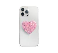 AOWVUTS Supports de Téléphone Support Coeur à Paillettes Compatible Poignée Grip Extensibles Base Rétractable et Créatif Airbag Support pour Smartphones et Tablettes (Rose)