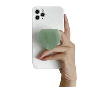 AOWVUTS Supports de Téléphone Support Coeur en Marbre Multifonction Pliable Poignée Grip Extensibles Base Rétractable Accessoires de Téléphone Portable pour Smartphones et Tablettes (Vert)