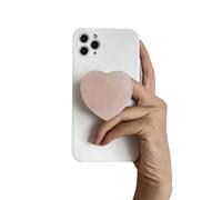 AOWVUTS Supports de Téléphone Support Coeur en Marbre Multifonction Pliable Poignée Grip Extensibles Base Rétractable Accessoires de Téléphone Portable pour Smartphones et Tablettes (Rose)