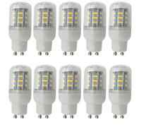 Aoxdi Ampoule Mais GU10 LED 4W, Blanc Chaud, 24 SMD 5730 LED GU10 Non Dimmable, Équivalent Halogène 40W, AC220-240V, Lot de 10