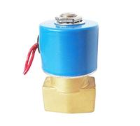 AOXIIUNNH Électrovanne à Action directe en Laiton 2/2 Voies 1/4" for Eau, résistante aux Hautes Pressions et aux températures extrêmes(24vdc)