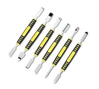 AOYEAH 6pcs métal Pry Bar Set, démontage de l'écran de la batterie cadre plat Pry Bar, outil de réparation de moulage par injection