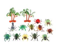 AOYEAH Bugs Toy Tube - Mini-Figurines en Plastique d'insectes rampants pour Enfants - Insectes, araignées et Scorpions réalistes - Coffret ludique éducatif pour Les Tout-Petits