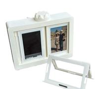 AOYEAH Cadre photo rotatif, Idol Photocards Holder Sleeves, Présentoir de cartes photo de bureau