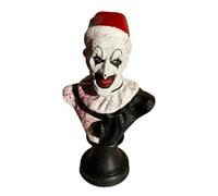 AOYEAH Horreur Clown Ornements, Terrifier Art Le Clown Résine Figure Décor, Halloween Décoration pour La Maison Jardin