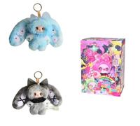 AOYEAH Liila Arc-en-Ciel Bonbons Lapin série en Peluche boîte Aveugle, 3.14 ''Mignon Peluche Animal mystère Jouet à Collectionner, Trendy Play Bag Pendentif Cadeau d'anniversaire, aléatoire 1pc