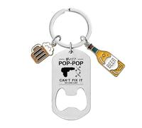 AOYEAH Porte-clés fête des pères, Unique multifonctionnel voiture porte-clés, décapsuleur décoratif, Love You Daddy Keychain accessoires