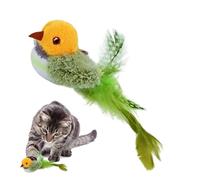 AOYEBO Jouet pour chat en forme d'oiseau flottant - Bruits réalistes et peluche résistante à la mastication pour chats d'intérieur - Exercice interactif pour chaton