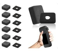AOYEGIC 6 Cache vents Pour Microphone,Coussins Anti Bruit en Éponge,Suppression du Bruit du Vent Pour un Son Clair,Compatible avec Insta Caméras d'Action 360 X3/X4(Noir)