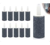 AOYEGIC Lot de 10 diffuseurs d'air pour Aquarium, diffuseur d'air à Bulles, Outil de libération de diffuseur à Bulles, pour Bassin hydroponique Familial (Cylindre de 15 mm)