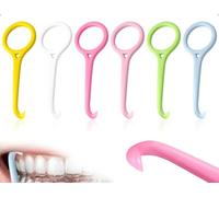 AOYEGIC Lot de 6 outils de retrait d'aligneurs,extracteur de prothèses dentaires,outil de retrait d'appareils orthodontiques invisibles,idéal pour voyages,travail,l'école et activités de plein air