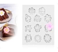 AOYEGIC Moules en silicone roses, moules 3D réutilisables, pour pâte polymère, chocolat, pudding, gelée, savon, loisirs créatifs, décorations de mariage