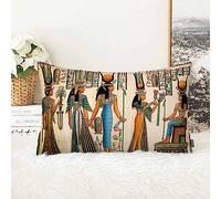 AOYEGO Taie d'oreiller Empire égyptien ancien pour décoration d'intérieur - Pour canapé, chambre à coucher, canapé, salon, lit, chaise - Taille standard 50,8 x 66 cm