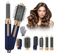 Aoykkii Seche Cheveux Air Styler 6 in 1,1350W Brosse Chauffante Brosse Lissante pour Cheveux, Seche Cheveux avec Boucleur a Cheveux à Air Chaud