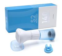 Aoyswuz Derma Stamp S2 0-3 mm Adjustable Microneedling 140 Aiguilles avec Réservoir de Serum Hydra Derma System pour Peau, Cheveux, Rides (SANS SÉRUM)