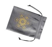 AOYUDJ Sac de rangement pour cartes de tarot oracle pour bijoux, dés, pochettes, cordon de serrage en flanelle, accessoires de divination pour les amateurs de tarot, Ztd12