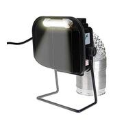 Aoyue 486+ Extracteur de fumée pour soudure et ventilateur à souder avec tuyau d'échappement et lumière