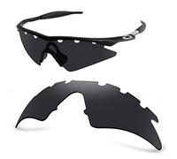 AOZAN ANSI Z87.1 Verres de rechange compatibles avec lunettes de soleil Oakley M Frame Sweep ventilées, Onyx noir - Polarisé, M Frame Sweep Vented