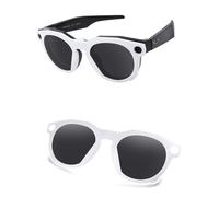 AOZAN Lunettes de soleil polarisées à clipser à monture blanche mate compatibles avec Oakley Meta HSTN OW8002 51 mm pour homme et femme, noir onyx, Meta HSTN
