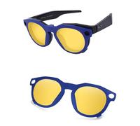 AOZAN Lunettes de soleil polarisées à clipser à monture bleu mat compatibles avec Oakley Meta HSTN OW8002 51 mm pour homme et femme, Gainsboro, Meta HSTN