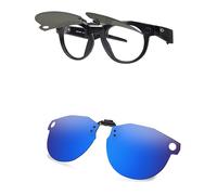 AOZAN Lunettes de soleil polarisées à clipser pour Oakley Meta HSTN OW8002 51 mm, protection UV et maintien sûr, bleu capri, Meta HSTN
