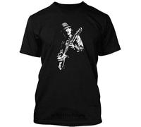 AOZGXEZ Men T Shirt 100% Pre-Shrunk Cotton Customized Short Sleeves Carlos Santana Funny T-Shirt Novelty Tshirt Size XL
