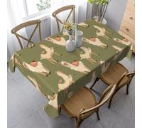 Aozhiswe Nappe de Table Rectangulaire Animaux Alpaga Nappe Exterieur Impermeable Jardin 140x300 cm Table Cloth Exotique Imprimée Anti-Taches Nappes Protection Cuisine Fête a-10669