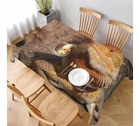 Aozhiswe Nappe de Table Rectangulaire Lézard Nappe Exterieur Impermeable Jardin 140x200 cm Table Cloth Reptile Imprimée Anti-Taches Nappes Protection Cuisine Fête a/1615
