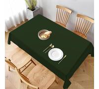 Aozhiswe Nappe de Table Rectangulaire Vert Foncé Nappe Exterieur Impermeable Jardin 140x300 cm Table Cloth Motif Vert Imprimée Anti-Taches Nappes Protection Cuisine Fête a-3959