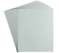 AOZHONG Lot de 10 feuilles de papier abrasif grain 4000, 22,9 x 27,9 cm, papier abrasif humide et sec, carbure de silicium pour bois, métal, ponçage et polissage automobile, imperméable et durable