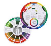 AOZUO Cercle Chromatique,Cercle Chromatique,Roue des Emotions Nuancier Ral Peinture Roue De Couleur Assortie Guide De Mélange des Couleurs Artist's Color Wheel Aquarelle Roue des Mélange Rotative
