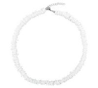 AOZUO - Collier de coquillage puka blanc, collier hawaïen, collier de plage réglable, collier ras du cou en perles faites à la main, collier d'été clavicule pour femme et homme, collier coquillage