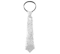 AOZUO Cravate à Paillettes pour Carnaval, Bachelor Party et Disco, Cravate Pré-nouée de Costume