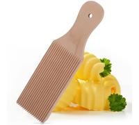 AOZUO Gnocchi - Planche à pâtes - Accessoire pour machine à pâtes - Rouleau à pâtisserie avec motif - En bois de hêtre naturel - Pagaie avec rouleau - Machine à pâtes Garganelli - Macaroni - Rouleau à