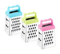 AOZUO Lot de 3 mini râpes carrées, mini râpes à fromage en acier inoxydable, râpes multifonctions avec poignée pour chocolat, citron, muscade, fromage, gingembre, légumes