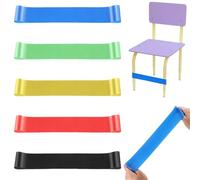 AOZUO Lot de 5 Bandes de Chaise Flexibles pour Enfants, Bandes Anti-Stress pour Le Bureau, la Maison, l'école, Les Enfants souffrant de Troubles de la Concentration, de TDAH sensoriel et d'autisme