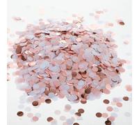 AOZUO Lot de 6 000 confettis ronds 1 cm - Multicolore - Confettis de table - Retour à l'école - Confettis pour mariage, anniversaire, Saint-Valentin, fête prénatale, anniversaire, nouvel an (rose)