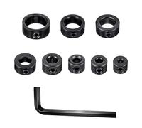 AOZUO Lot de 8 butées de profondeur pour perceuse, 3/4/5/6/8/10/12/16 mm - Localisateur HSS avec clé Allen, localisateur de profondeur et chevilles