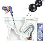 Aozzy furet déboucheur WC avec pince robuste et double protection anti-rayures. Conçu pour les petites obstructions et pour attraper les petits objets anguleux. Outil de débouchage pour la maison.