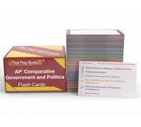 AP Comparative Government and Politics Study Cards 2026-2027: Review and Practice Test Questions for the AP Comp Gov Exam [Full Color Cards]