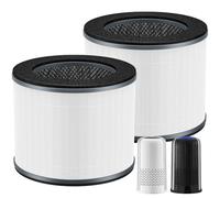 AP-T10FL Lot de 2 filtres de rechange pour purificateur d'air HoMedics AP-T10-BK et AP-T10-WT Air Purifie-r, 360 degrés H13 True HEPA AP-T10