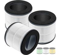 AP-T10FL Lot de 3 filtres de rechange compatibles avec purificateur d'air HoMedics pour TotalClean Tower Cleaner AP-T10 AP-T10-WT AP-T10-BK AP-T15 Ture HEPA avec filtration en 3 étapes
