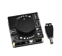AP50L Carte stéréo numérique AP50L 20 W, module audio haute puissance CC 12 V 24 V, entrée sans fil, contrôle EQ pour voiture, maison, projets de bricolage, noir (AP50L)