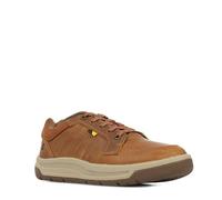 Cat Footwear - APA Cush pour Hommes, Fabriquées en Cuir de Vache Pleine Fleur, Assise Plantaire en Mousse Rembourrée Durable, Doublure en Chaussettes Recyclées, Flexibles - Algorithme