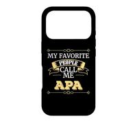 APA Grandpa My Favorite People Call Me APA Coque pour iPhone 17 Pro