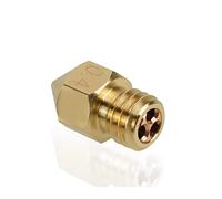 APAAZO Buse CHT MK8 0.4mm 0.6mm Buses en Laiton tête d'impression à Trois Yeux à Haut débit Compatible avec Les Accessoires d'imprimante 3D Ender 3 1.75mm (Size : 2PC 0.4mm)