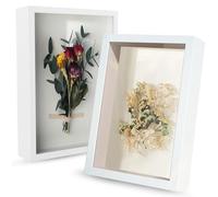 APACALI 2PCS Cadre Profond 3D, 20 x 30cm Cadre Profondeur Cadre 3D Profond avec Vitre, Cadre Photo Vitrine Cadre Photo Profond pour Fleurs, Souvenirs, Diamond Painting