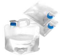 APACALI 3PCS Bidon d'eau Pliable 10L, Jerrican Eau Pliable Réservoir d'eau avec Robinet Compris Robinet de Fermeture et poignée de Transport, Bidon d'eau Pliable pour Camping en Plein air Randonnée