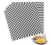 APACALI Lot de 300 feuilles de papier pour hamburger, 30 x 30 cm, papier ciré pour aliments, papier à pain, imperméable et à l'huile, feuilles de papier sulfurisé Deli pour hamburgers, sandwichs