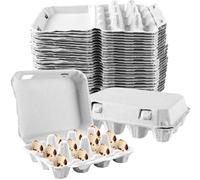 APACALI Lot de 60 boîtes à œufs de caille en carton, 12 grilles, avec couvercle
